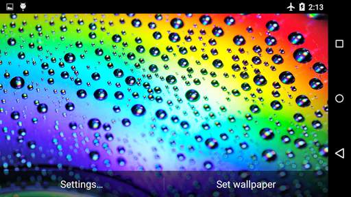 Rainbow Drops Live Wallpaper screenshot 2