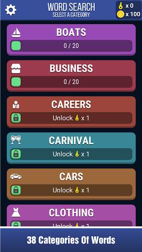 Block Words Search - Classic Puzzle Game screenshot 1