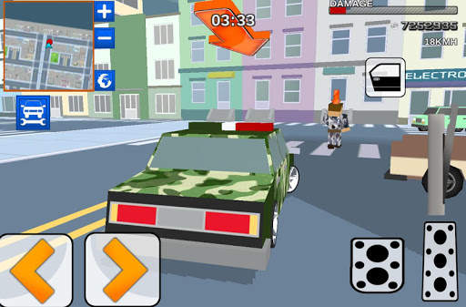 Blocky Army City Rush Racer screenshot 1