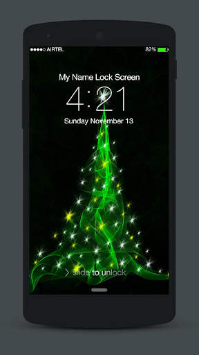 Christmas Neon Lock Screen screenshot 5