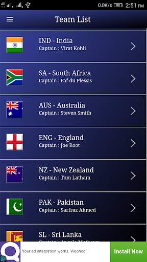 Cricket Info - watch online cricket screenshot 1
