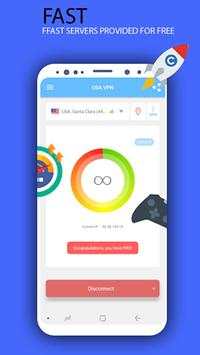 USA VPN - Free USA VPN Proxy & Wi-Fi Security screenshot 1