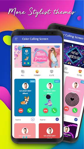 Color Call - Color Phone Flash & Call Screen Theme screenshot 1