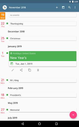 aCalendar - a calendar app for Android screenshot 9