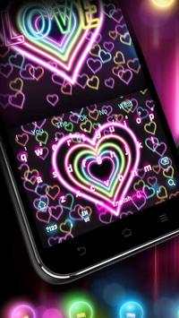 Hidup Neon Cinta Hati Keyboard screenshot 1