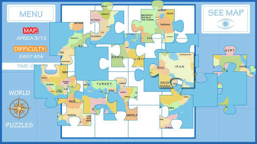 World Map Puzzle screenshot 8