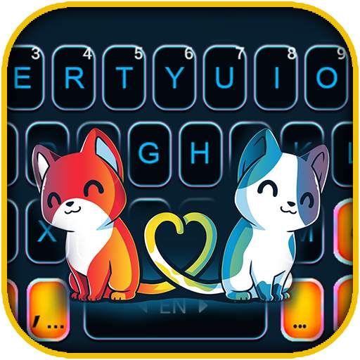 Cute Cat Love Keyboard Theme 1.0