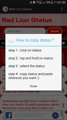 Red Lion Hindi Status screenshot 8