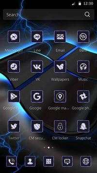 Blue Tech Cool Theme screenshot 2