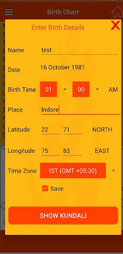 Kundali-BirthChart screenshot 2