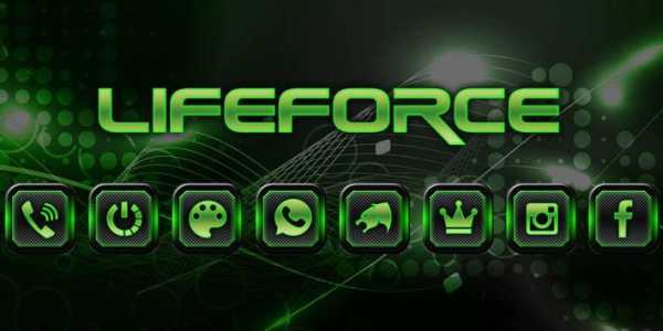 High Tech Green Launcher Theme screenshot 1