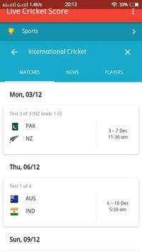 Live Cricket Match screenshot 1