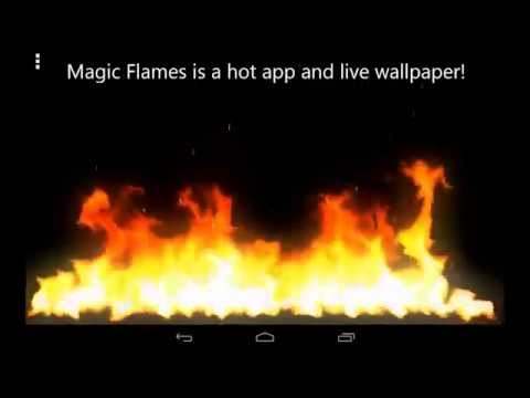 Magic Flames Free - fire live wallpaper simulation screenshot 1