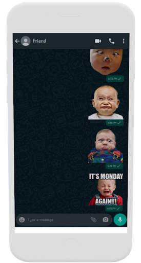 Cute & Funny Babies Stickers | WAStickerApps screenshot 5