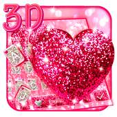 Pink Glitter Gravity Keyboard Theme💖 10001001
