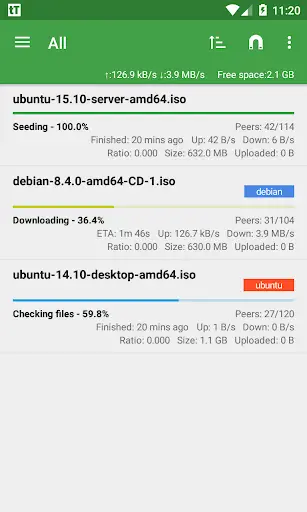 tTorrent Lite - Torrent Client screenshot 1