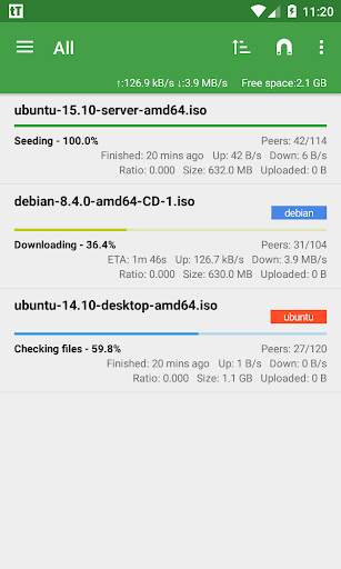 tTorrent Lite - Torrent Client screenshot 1