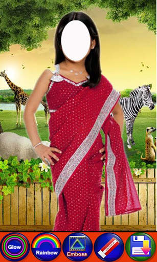 Kids saree photo suit screenshot 2