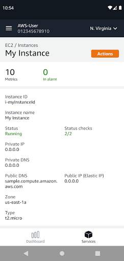 AWS Console screenshot 4