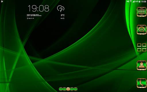 Abstract Emerald Go Launcher theme screenshot 12
