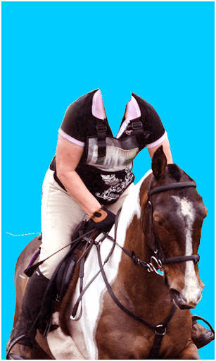 Horse With Man Photo Suit HD screenshot 1