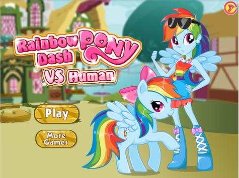 Rainbow Dash Pony Vs Human screenshot 1
