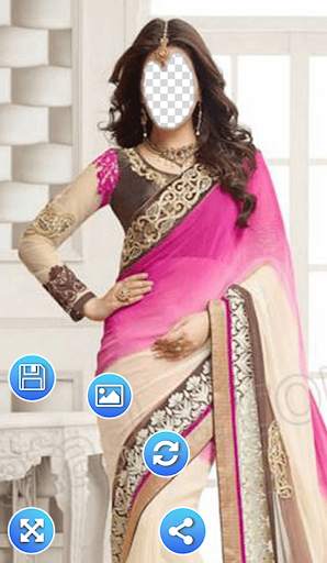 Elegant Saree Photo Frames скриншот 3