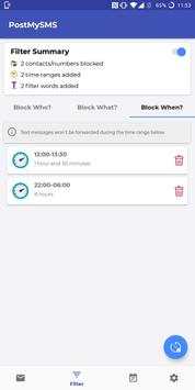 Post My SMS - SMS Forwarder - SMS to email скриншот 4