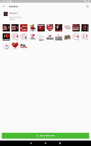 Flamengo Stickers 17 تصوير الشاشة