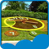 Flower Clock Live Wallpapers أيقونة