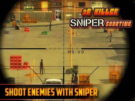 3D Pembunuh Sniper Menembak screenshot 5