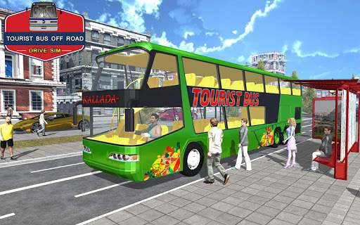 Tourist Bus Off Road Drive Sim screenshot 13