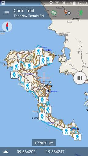 Corfu Trail topoguide screenshot 1