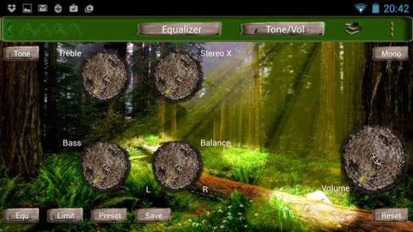 Poweramp Skin Green Jungle скриншот 14