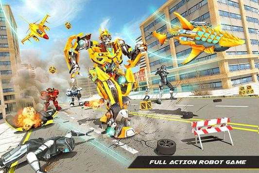 Air Robot Shark – Flying Robot Transforming Games screenshot 3