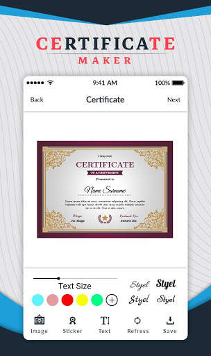 Certificate Maker - Certificate Design स्क्रीनशॉट 4