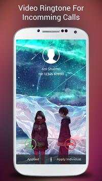 Video Ringtone for Incoming Call 2018 screenshot 1