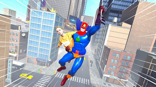 Bat Rope Hero City Rescue Game screenshot 5