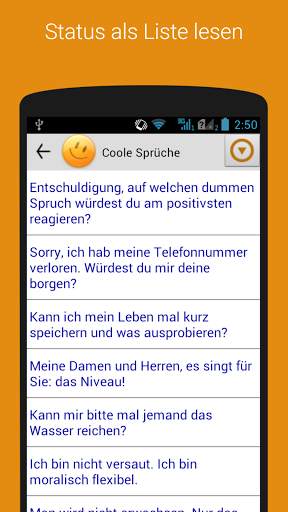 Status-Sprüche für alle Fälle screenshot 2
