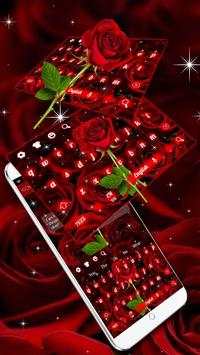 Beautiful Shiny Red Roses Keyboard screenshot 1