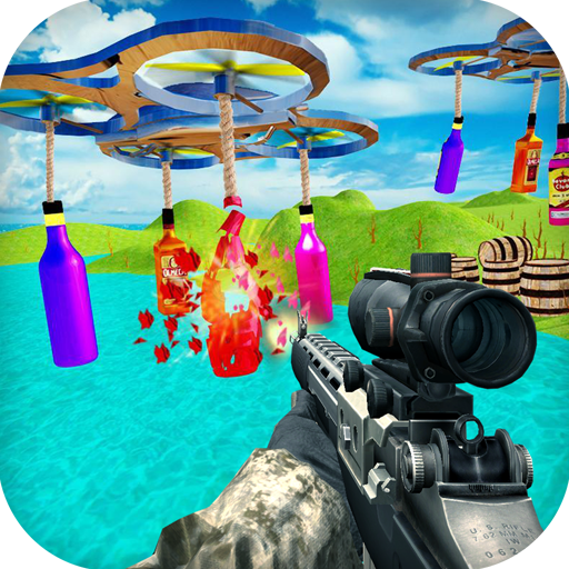 Real Sniper Bottle Shoot 2019 icon