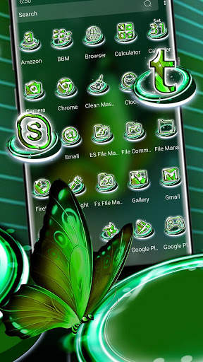 Green Butterfly Theme Launcher screenshot 2