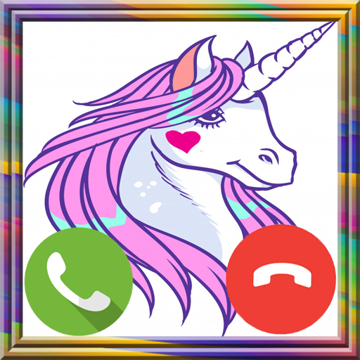 Fake Call Unicorn and Game icon