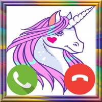 Fake Call Unicorn and Game logo
