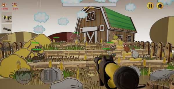 3D Paper Chicken shooter screenshot 3
