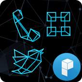 Wire Black Launcher Theme 1.0
