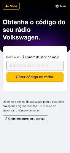 Calculadora de código de rádio screenshot 2