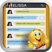 Fake text message girlfriend icon