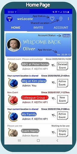 weLocate - Never Be Apart (GPS Location sharing) screenshot 1