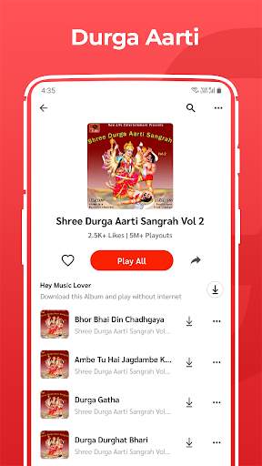 Mata ke Bhajan Devi Song Geet, Durga Aarti MP3 App screenshot 2
